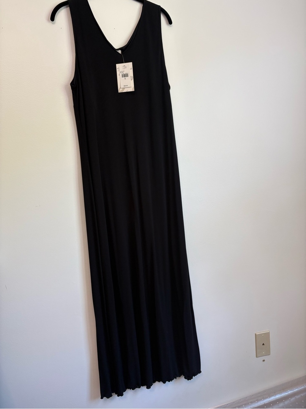 J. Jill Black Sleeveless Maxi Dress